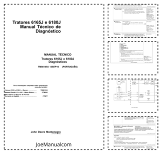 John Deere 6165J 6180J Tractor Diagnostic Service Manual TM801454 PT