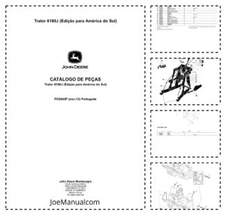 John Deere 6180J Tractor Parts Catalog PC8545P-nov12 PT