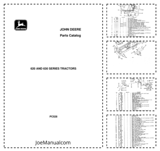 John Deere 620 630 Series Tractor Parts Catalog PC528