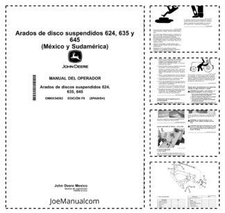 John Deere 624 635 645 Ripper Operators Manual OMKK54082 ES