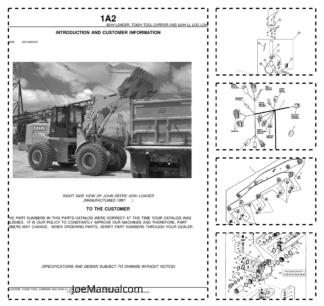 John Deere 624H TC62H 624H LL Wheel Loader Log Loader Parts Catalog PC2626