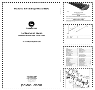 John Deere 630FD Flex Draper Platform Parts Catalog PC12758P PT