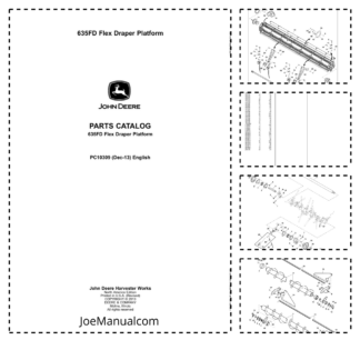 John Deere 635FD Flex Draper Platform Parts Catalog PC10309-13