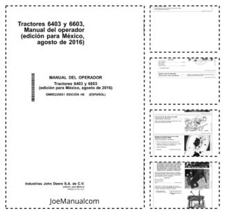 John Deere 6403 6603 Tractor Operators Manual OMRE225831 ES