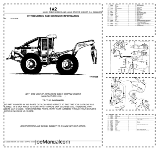 John Deere 640G-II 648G-II Skidder Parts Catalog SN 565685-576602 PC2669