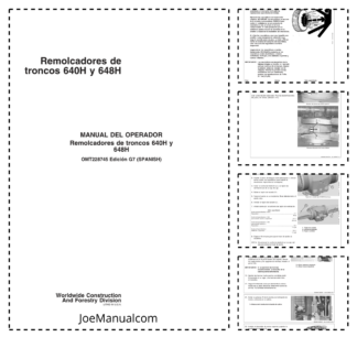 John Deere 640H 648H Skidder Operators Manual OMT228745-G7 ES