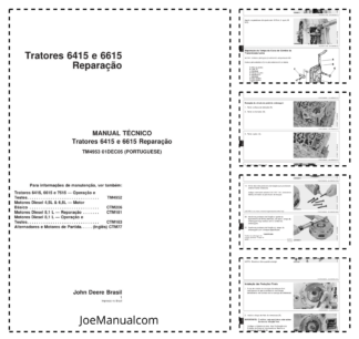 John Deere 6415 6615 Tractor Repair Manual TM4953 PT