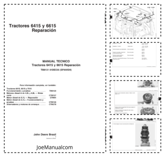 John Deere 6415 6615 Tractor Repair Manual TM8131 ES