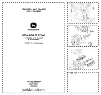 John Deere 6417 E6615 Classic Tractor Parts Catalog PC9767P PT