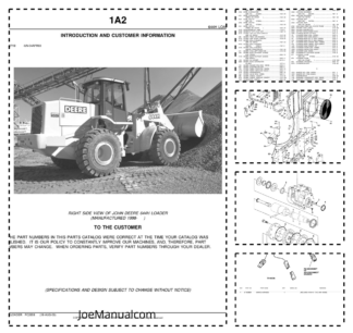 John Deere 644H Wheel Loader Parts Catalog PC2658-03