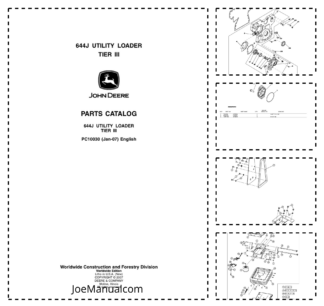 John Deere 644J Tier III Wheel Loader Parts Catalog PC10030
