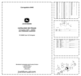 John Deere 644K Wheel Loader Parts Catalog SN -642443 PC10060P PT