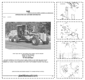 John Deere 670C 670CH 672CH Series II Grader Parts Catalog PC2905