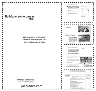 John Deere 700J Bulldozer Operators Manual OMT211823-D5 ES