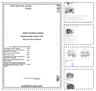 John Deere 710D Backhoe Loader Repair Manual TM1538