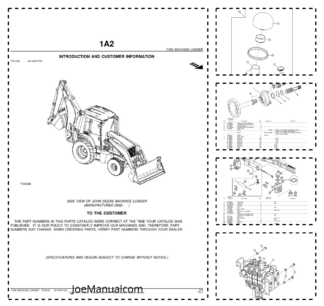 John Deere 710G Backhoe Loader Parts Catalog 2002- PC2819
