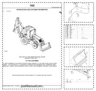 John Deere 710G Backhoe Loader Parts Catalog PC2819-02
