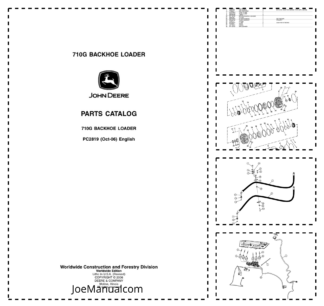 John Deere 710G Backhoe Loader Parts Catalog PC2819-06