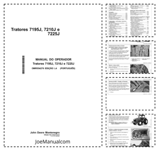 John Deere 7195J 7210J 7225J Tractor Operators Manual OMR554276 PT