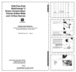 John Deere 7200 Flex-Fold MaxEmerge 2 8-Row 12-Row Planter Operators Manual OMA51905
