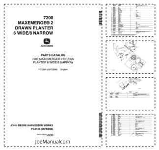 John Deere 7200 Maxemerge 2 Planter Parts Catalog PC2145