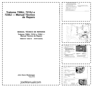 John Deere 7200J 7215J 7230J Tractor Repair Manual TM805154 PT
