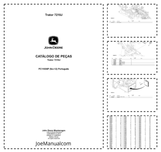 John Deere 7210J Tractor Parts Catalog PC11036P-fev12 PT