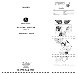 John Deere 7210J Tractor Parts Catalog PC11036P-sep12 PT
