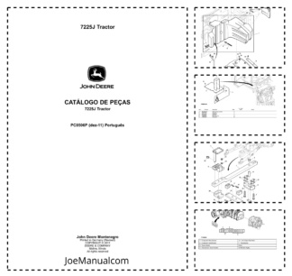 John Deere 7225J Tractor Parts Catalog PC8506P-11-2 PT