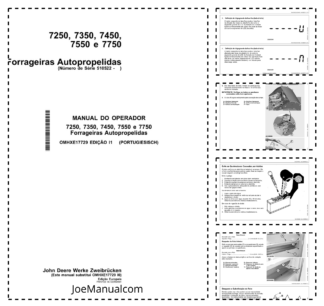 John Deere 7250 7350 7450 7550 7750 Harvester Operators Manual OMHXE17729 PT