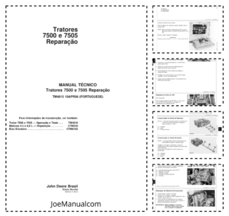 John Deere 7500 7505 Tractor Repair Manual TM4815 PT