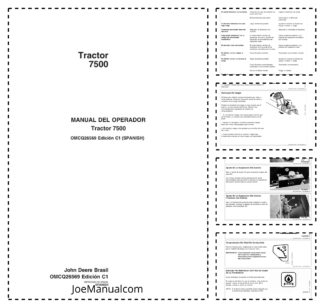 John Deere 7500 Tractor Operators Manual OMCQ26569-C1 ES
