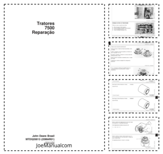 John Deere 7500 Tractor Repair Manual MTDQ26813 PT