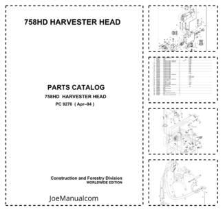 John Deere 758HD Processing Head Parts Catalog PC9276