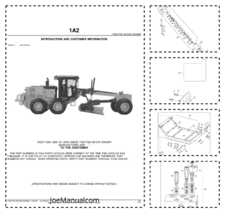 John Deere 770D 772D Grader Parts Catalog 2005- PC9449