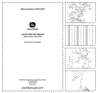John Deere 770G 770GP Grader Parts Catalog PC10102 ES