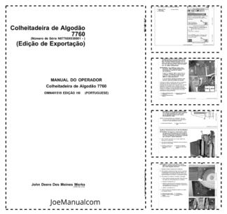 John Deere 7760 Cotton Picker Operators Manual OMN401518-H0 PT