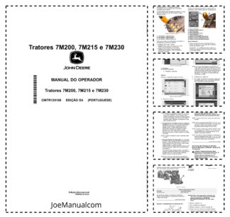 John Deere 7M200 7M215 7M230 Tractor Operators Manual OMTR129180 PT