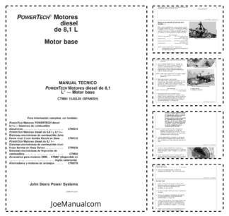 John Deere 8.1 L PowerTech Diesel Engine Service Manual CTM94 ES