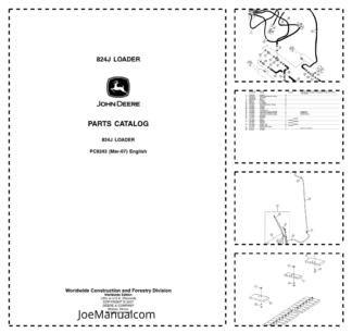 John Deere 824J Wheel Loader Parts Catalog PC9243