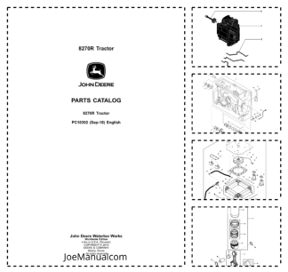 John Deere 8270R Tractor Parts Catalog PC10302