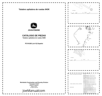 John Deere 843K Feller Buncher Parts Catalog PC10126S ES