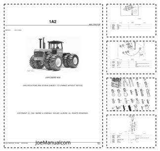 John Deere 8630 Tractor Parts Catalog PC1486