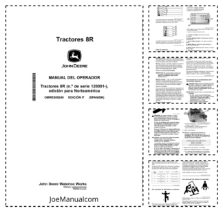 John Deere 8R Series Tractor Operators Manual SN 120001 and UP OMRE589249 ES