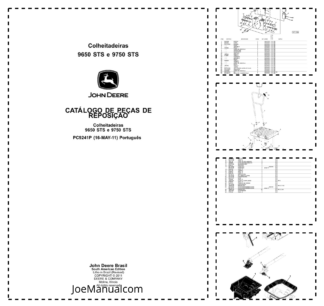John Deere 9650 9750 STS Combine Harvester Parts Catalog PC9241P PT