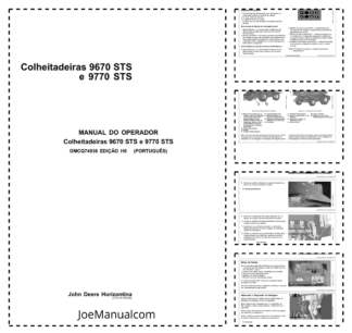 John Deere 9670 9770 STS Combine Harvester Operators Manual OMCQ74936-H0 PT