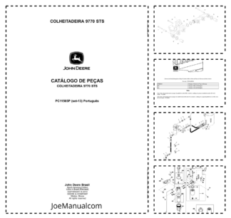John Deere 9770 STS Combine Harvester Parts Catalog PC11565P-13 PT
