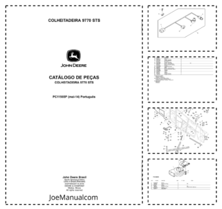 John Deere 9770 STS Combine Harvester Parts Catalog PC11565P-mai14 PT