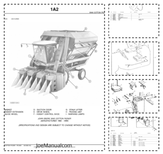 John Deere 9940 Cotton Picker Parts Catalog PC1800