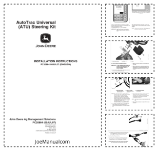 John Deere Autotrac Universal ATU Steering Kit Installation Instructions PC20864